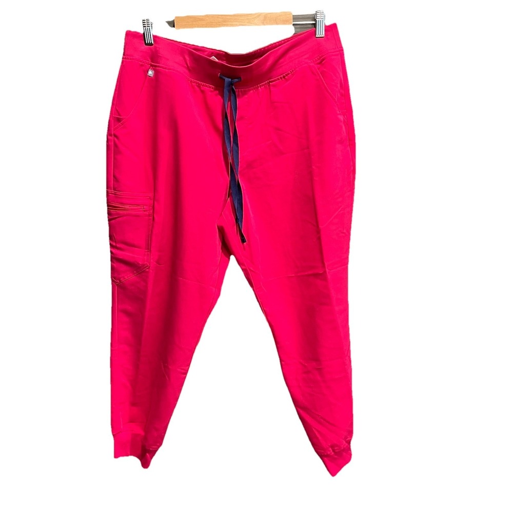 FIGS Technical Collection Pink High Waist Zamora Women's Scrubs Pants Size XL/P